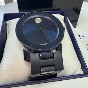 MOVADO Bold 3600510 BLUE DIAL BLUE STAINLESS STEEL BRACELET MENS WATCH